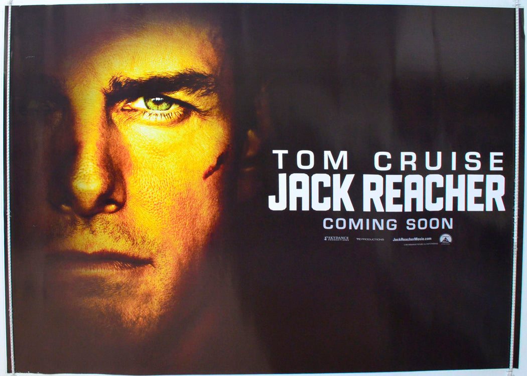 Jack Reacher  (Teaser / Advance Version)   Original British Quad Poster - Film Poster - Movie Poster 