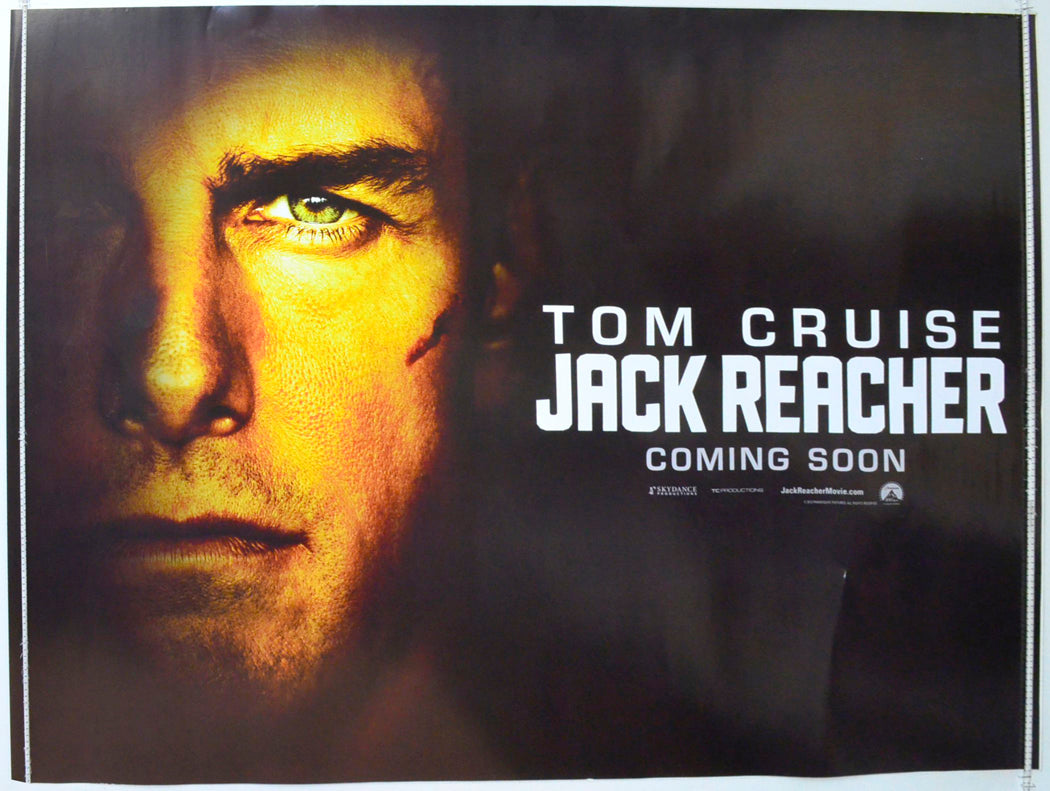 Jack Reacher  (Teaser / Advance Version)   Original British Quad Poster - Film Poster - Movie Poster 