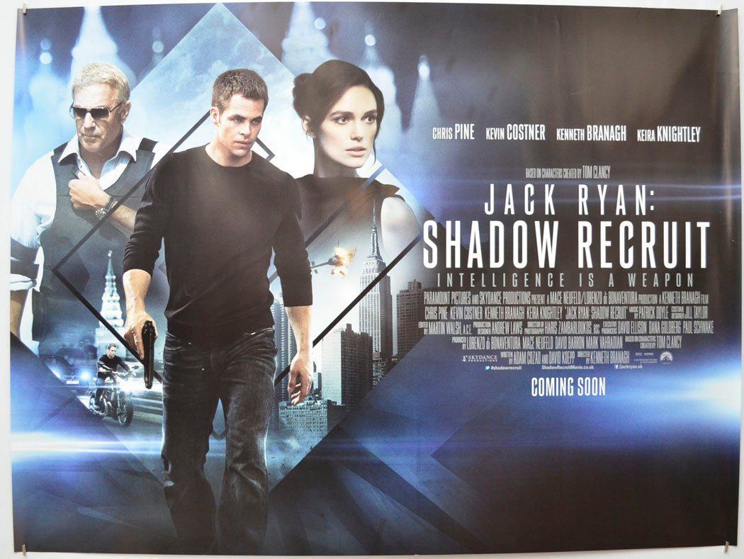 Jack Ryan : Shadow Recruit (Teaser / Advance Version) Original Quad Poster - Film Poster - Movie Poster