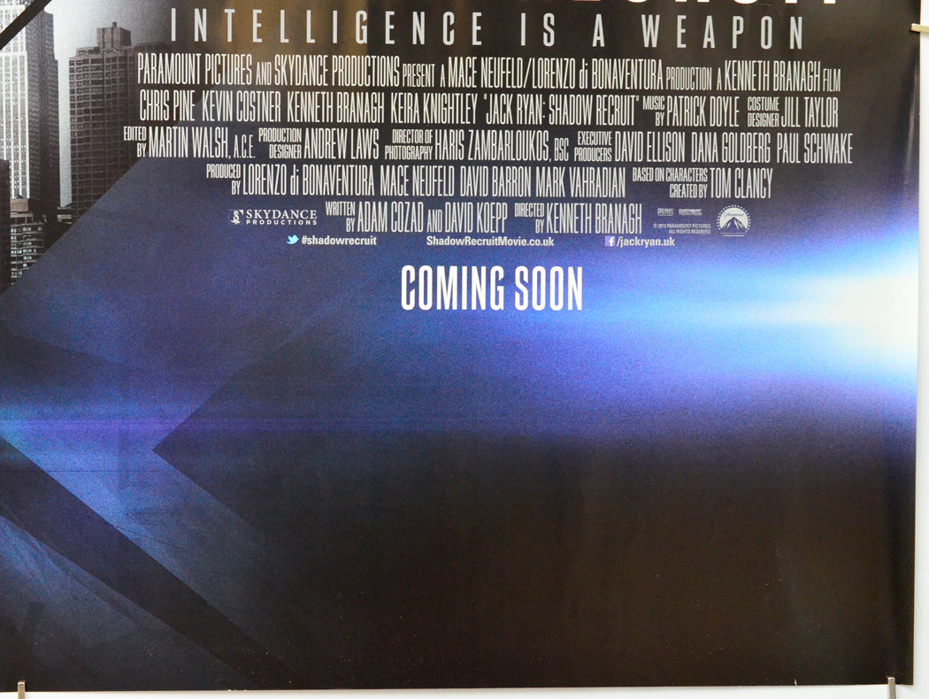 Jack Ryan : Shadow Recruit (Bottom Right) Cinema Quad Movie Poster 