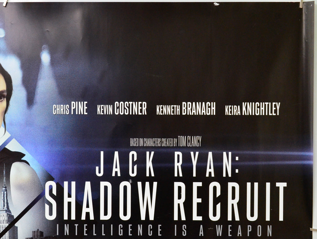 Jack Ryan : Shadow Recruit (Top Right) Cinema Quad Movie Poster 