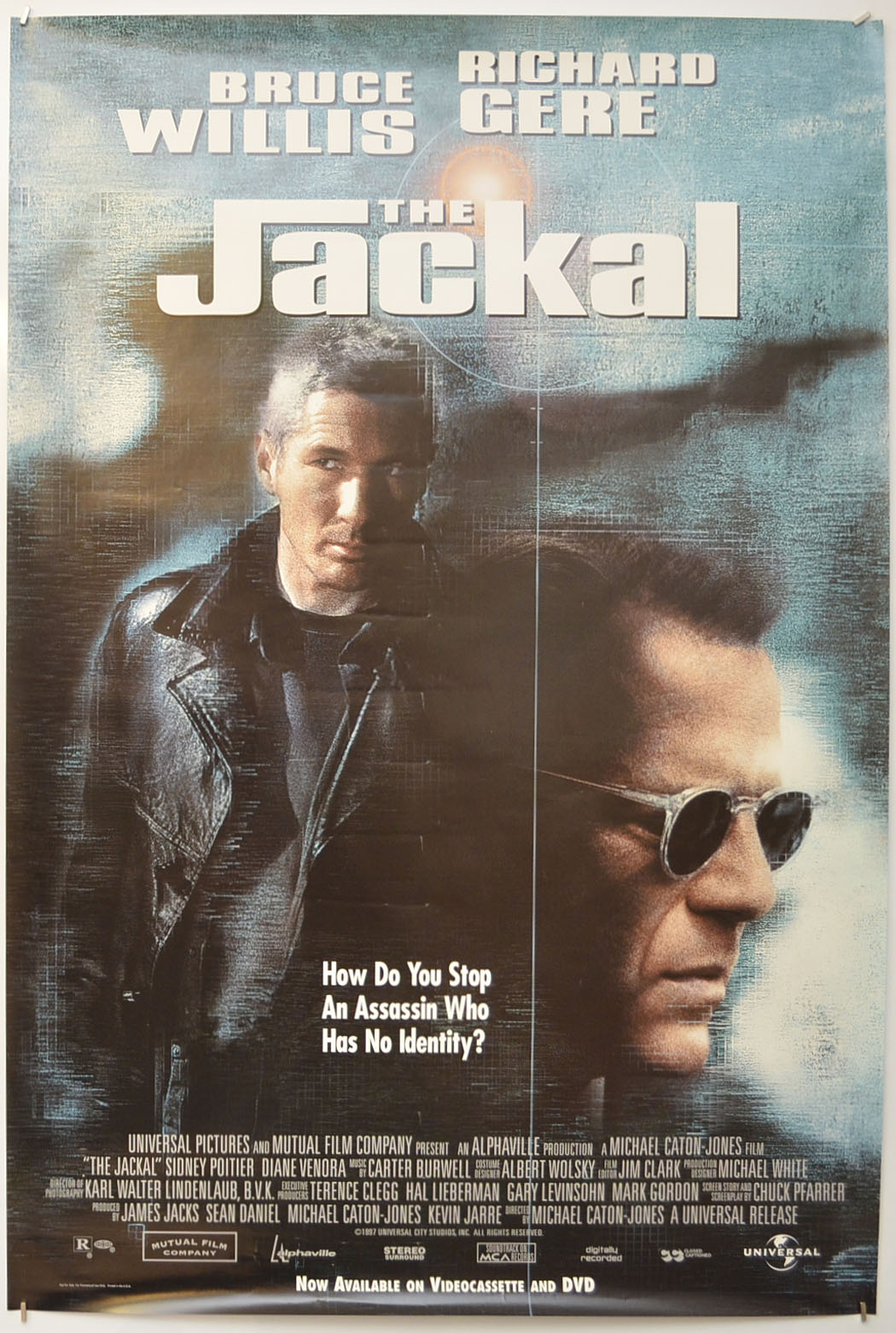 The Jackal Original One Sheet Poster - Film Poster - Movie Poster – Video Store Poster 