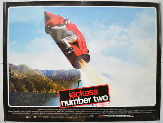 Jackass Number Two Original Quad Poster - Film Poster - Movie Poster