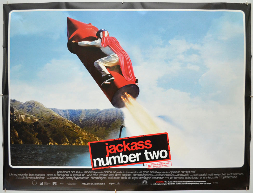 Jackass Number Two Original Quad Poster - Film Poster - Movie Poster