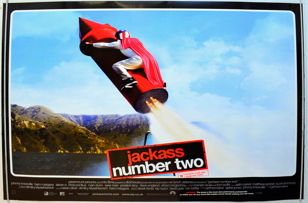 Jackass Number Two  Original British Quad Poster - Film Poster - Movie Poster