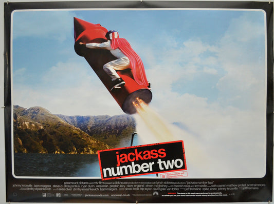 Jackass Number Two - Original Quad Poster - Film Poster - Movie Poster