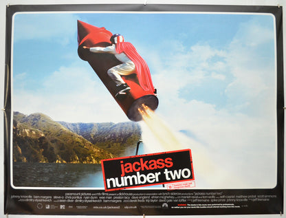 Jackass Number Two Original Quad Poster - Film Poster - Movie Poster  