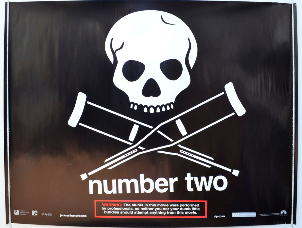 Jackass Number Two   (Teaser / Advance Version) Original British Quad Poster - Film Poster - Movie Poster