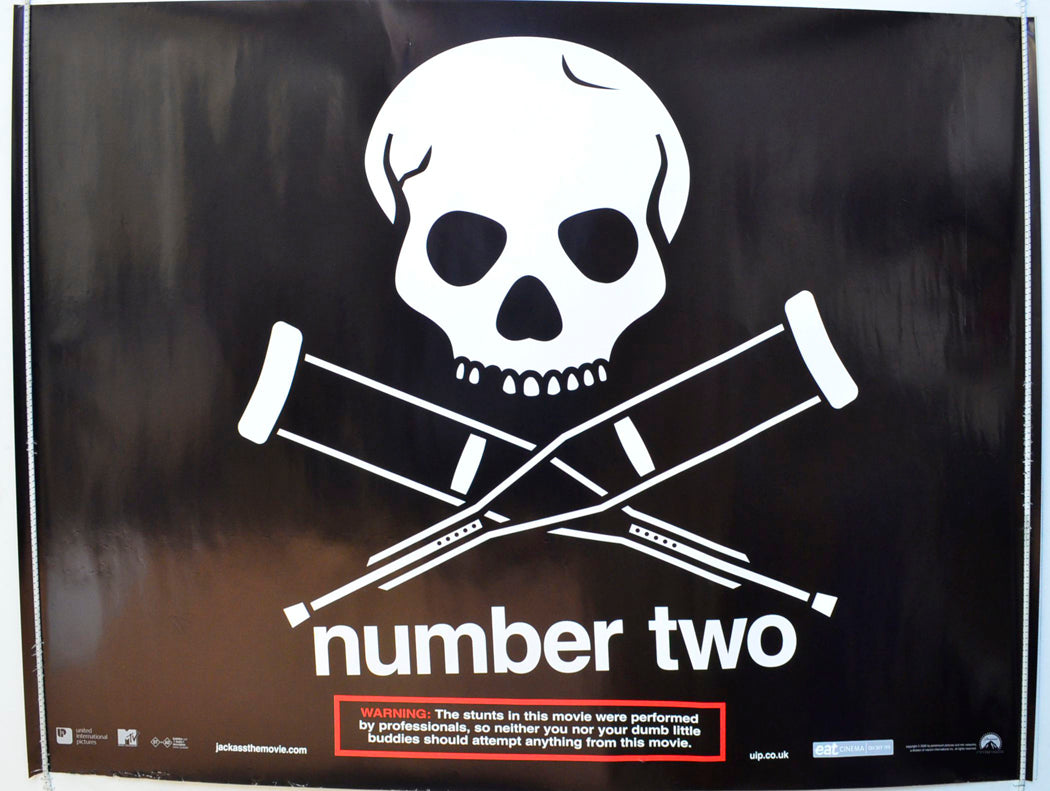 Jackass Number Two   (Teaser / Advance Version) Original British Quad Poster - Film Poster - Movie Poster