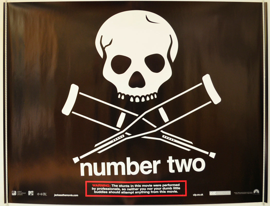 Jackass Number Two  (Teaser / Advance Version)   Original Quad Poster - Film Poster - Movie Poster  