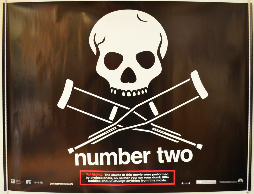 Jackass Number Two  (Teaser / Advance Version)   Original Quad Poster - Film Poster - Movie Poster  