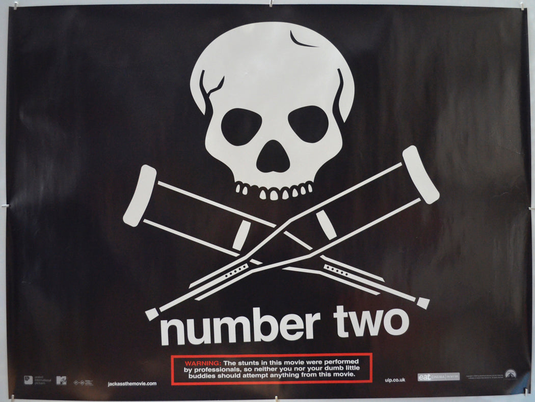 Jackass Number Two (Teaser / Advance Version) Original Quad Poster - Film Poster - Movie Poster