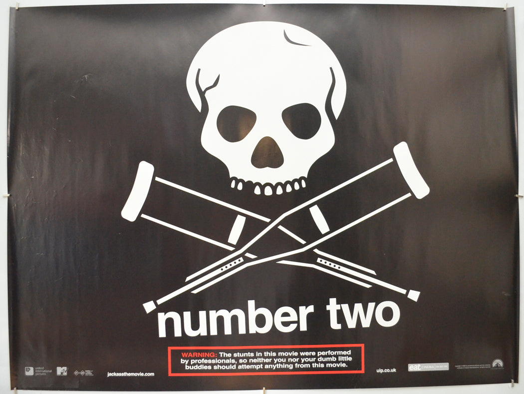 Jackass Number Two (Teaser / Advance Version)Original Quad Poster - Film Poster - Movie Poster