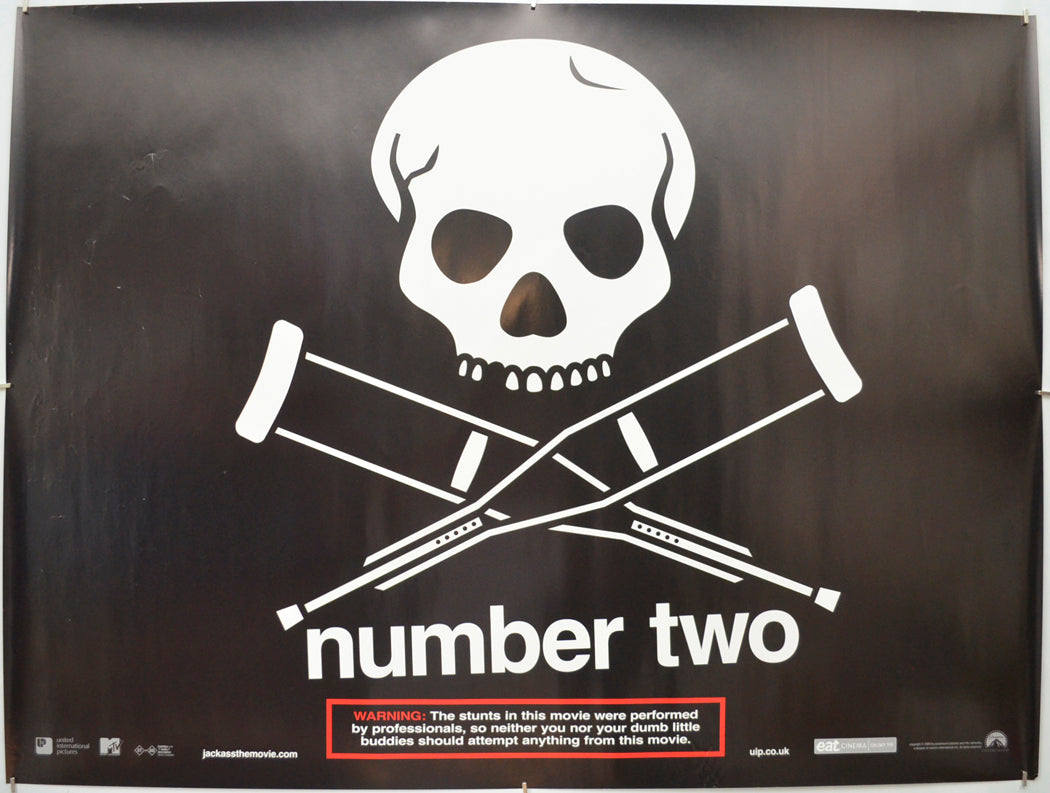 Jackass Number Two (Teaser / Advance Version)Original Quad Poster - Film Poster - Movie Poster