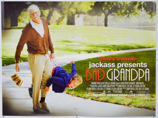 Jackass Presents : Bad Grandpa - Original Quad Poster - Film Poster - Movie Poster