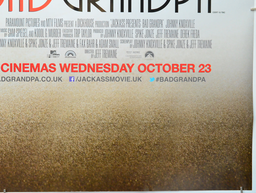 Jackass Presents : Bad Grandpa (Bottom Right) Cinema Quad Movie Poster 