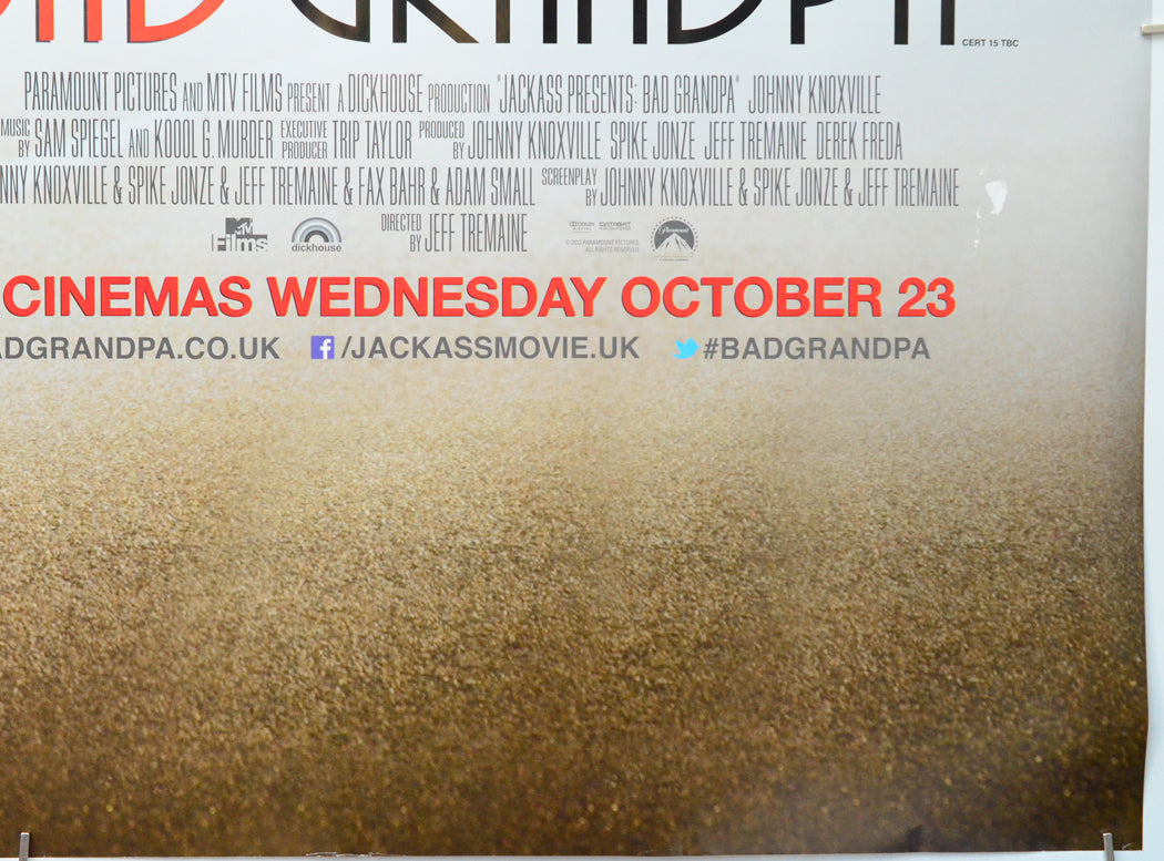 Jackass Presents : Bad Grandpa (Bottom Right) Cinema Quad Movie Poster 