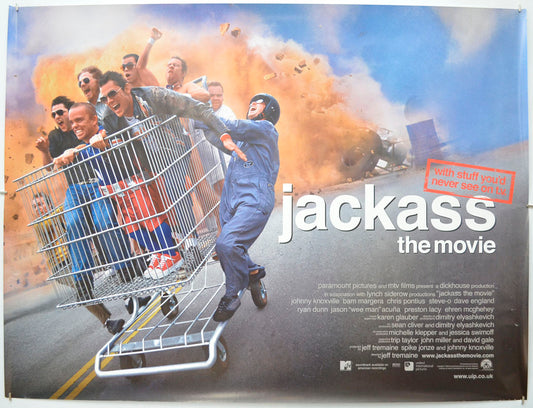 Jackass : The Movie Original Quad Poster - Film Poster - Movie Poster