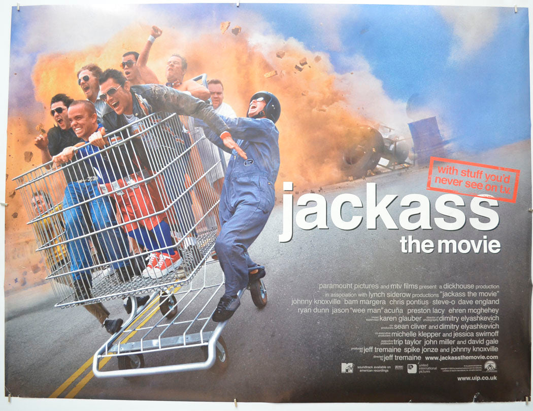 Jackass : The Movie Original Quad Poster - Film Poster - Movie Poster