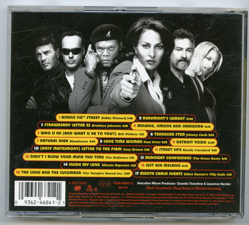 JACKIE BROWN Original CD Soundtrack (back) 