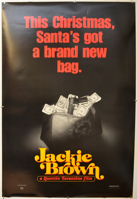 Jackie Brown  (Teaser / Advance Money Bag Version) Original One Sheet Poster - Film Poster - Movie Poster  