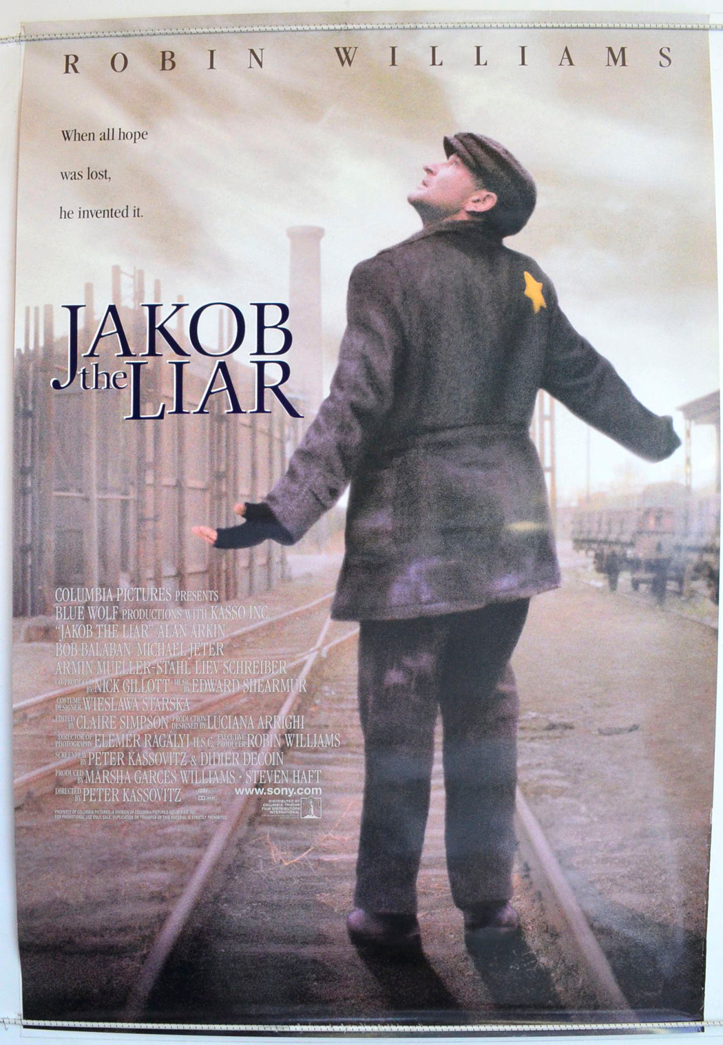 Jakob The Liar Original One Sheet Poster - Film Poster - Movie Poster 