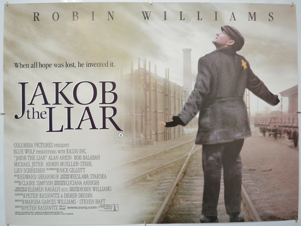 Jakob The Liar  - Original Quad Poster - Film Poster - Movie Poster