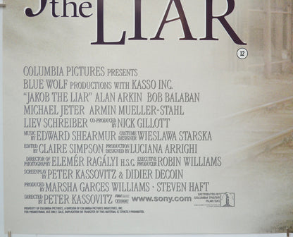 JAKOB THE LIAR (Bottom Left) Cinema Quad Movie Poster 