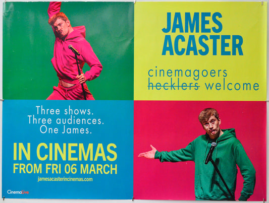 James Acaster - Cinemagoers Welcome - Original Quad Poster - Film Poster - Movie Poster