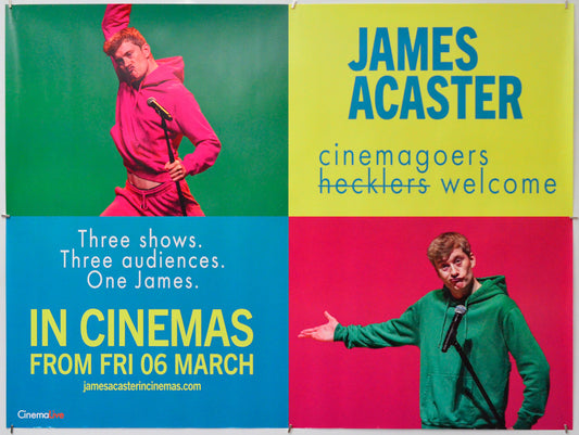 James Acaster - Cinemagoers Welcome - Original Quad Poster - Film Poster - Movie Poster