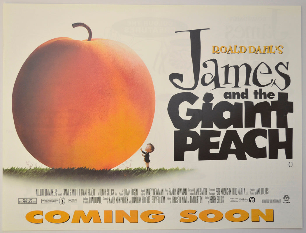 James And The Giant Peach Original Mini Quad Poster - Film Poster - Movie Poster