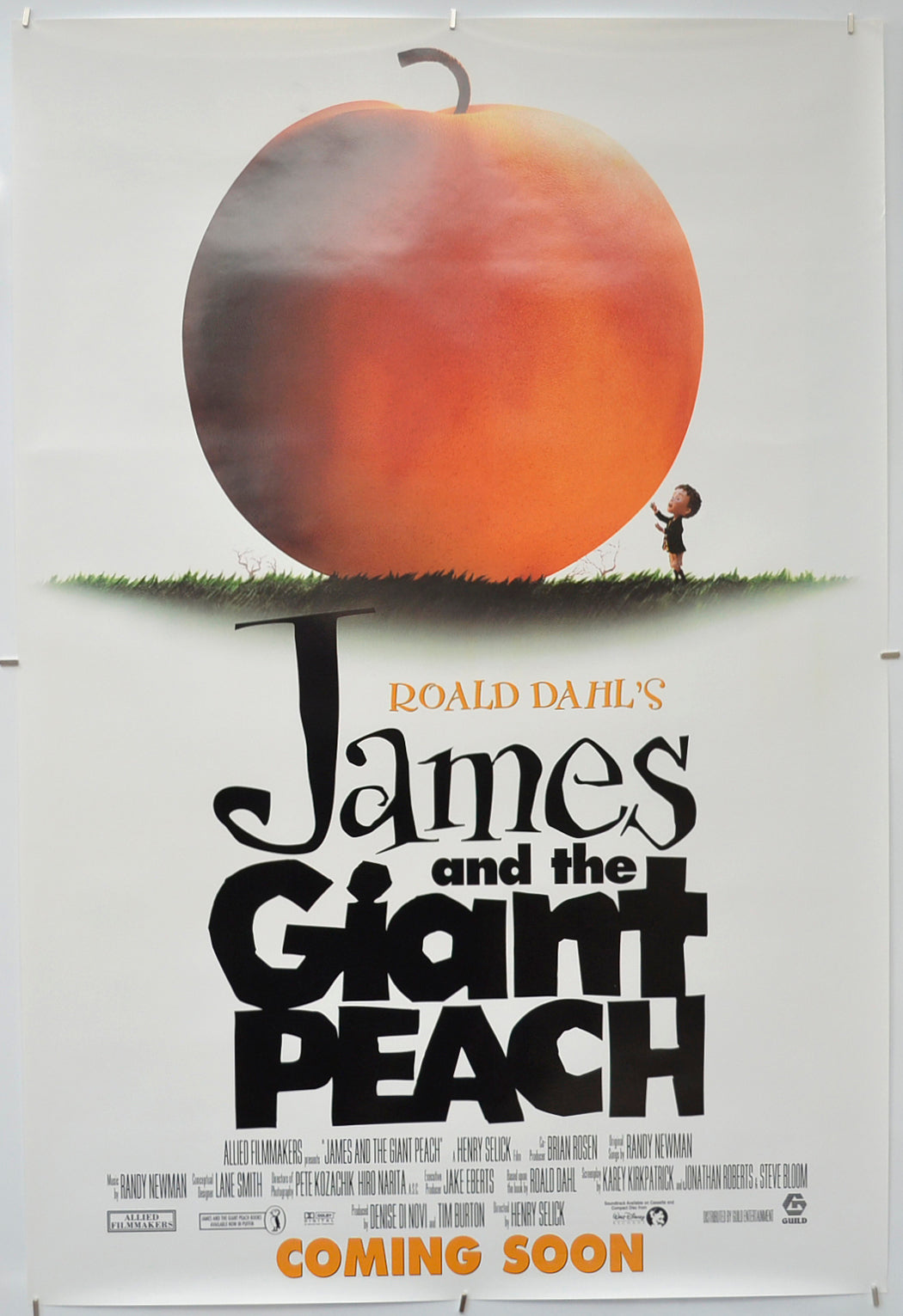 James And The Giant Peach Original One Sheet Poster - Film Poster - Movie Poster