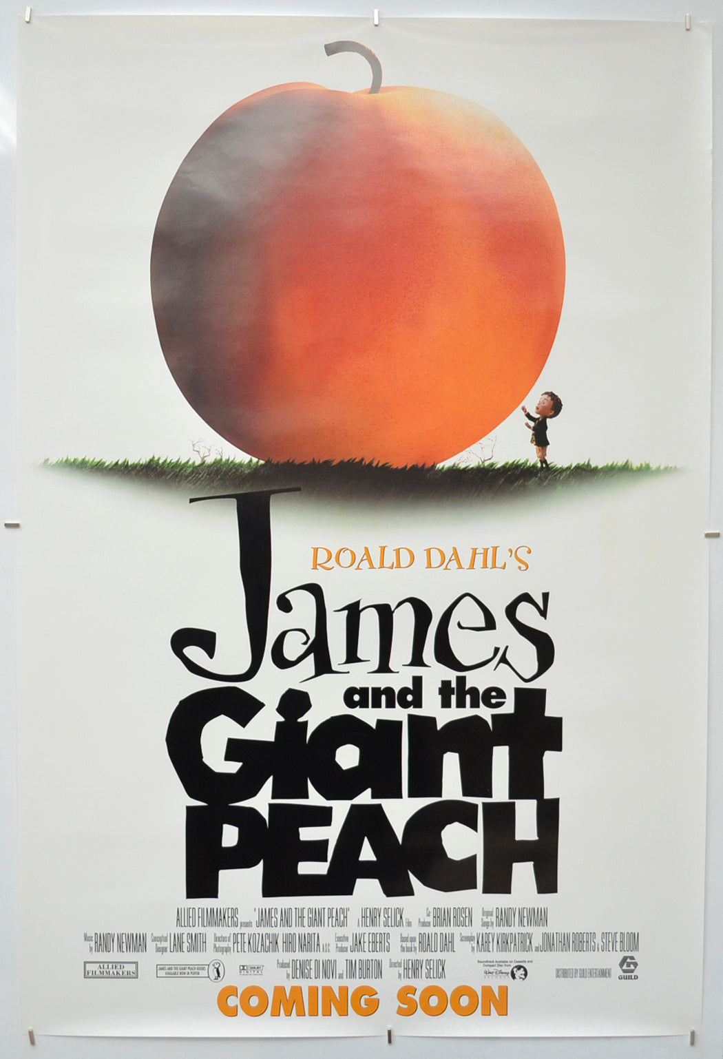 James And The Giant Peach Original One Sheet Poster - Film Poster - Movie Poster