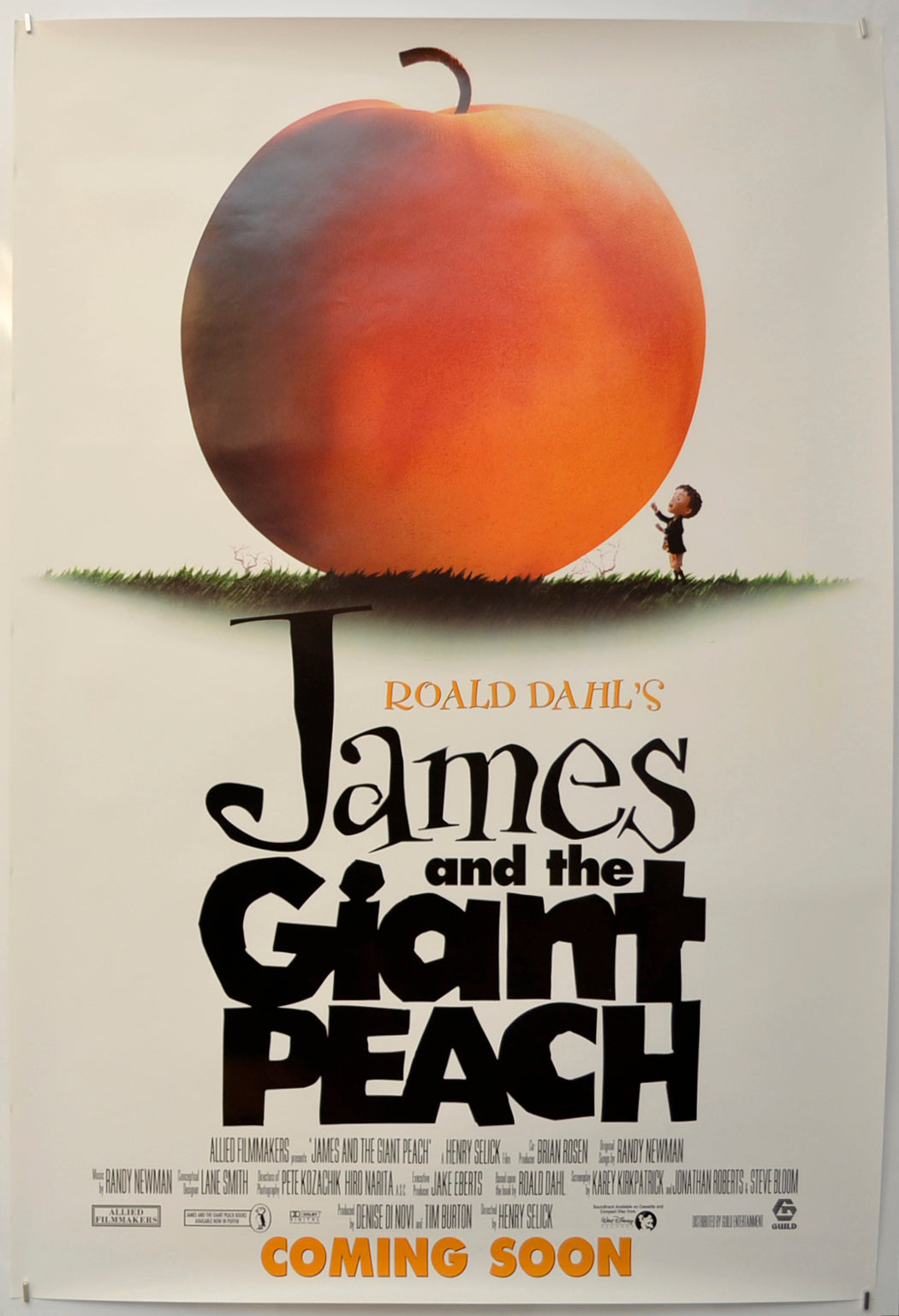 James And The Giant Peach  (Teaser / Advance Version)   Original One Sheet Poster - Film Poster - Movie Poster