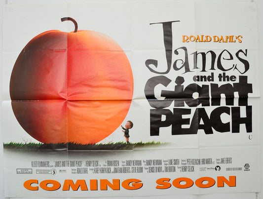 James And The Giant Peach Original Quad Poster - Film Poster - Movie Poster  