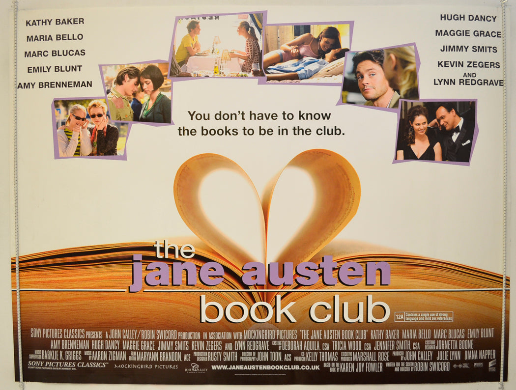 The Jane Austen Book Club  Original Quad Poster - Film Poster - Movie Poster