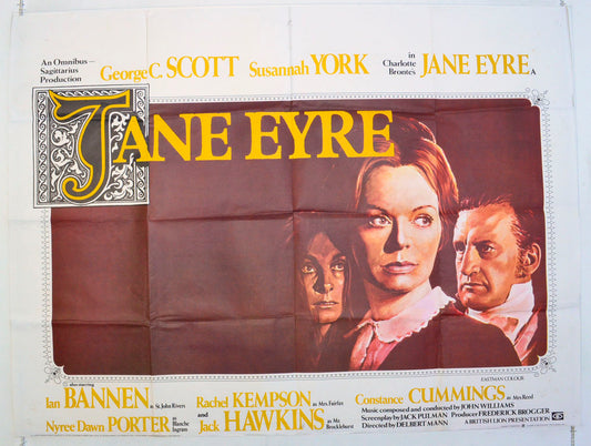 Jane Eyre  Original British Quad Poster - Film Poster - Movie Poster