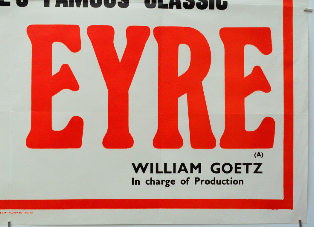 Jane Eyre (Bottom Right) Cinema Quad Movie Poster 