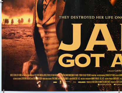 Jane Got A Gun (Bottom Left) Cinema Quad Movie Poster 