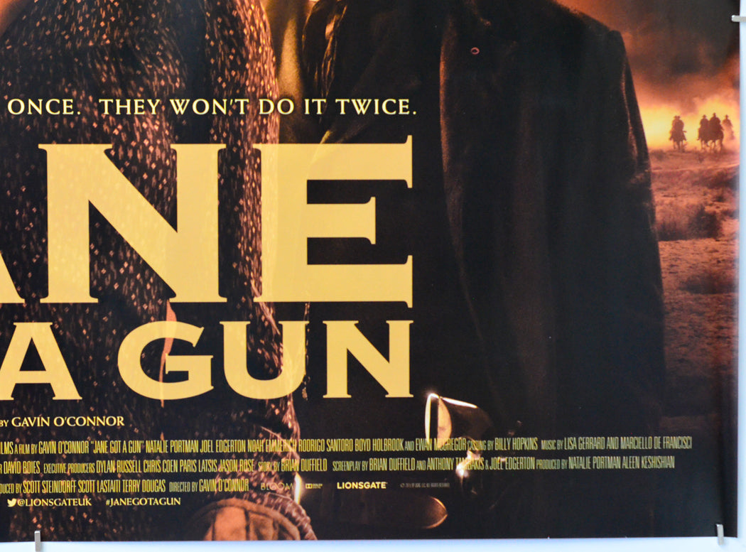 Jane Got A Gun (Bottom Right) Cinema Quad Movie Poster 