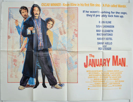 The January Man  Original British Quad Poster - Film Poster - Movie Poster 