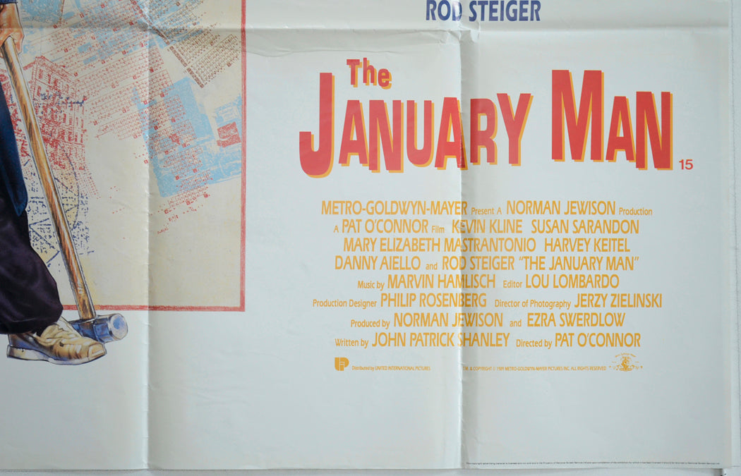 THE JANUARY MAN (Bottom Right) Cinema Quad Movie Poster 