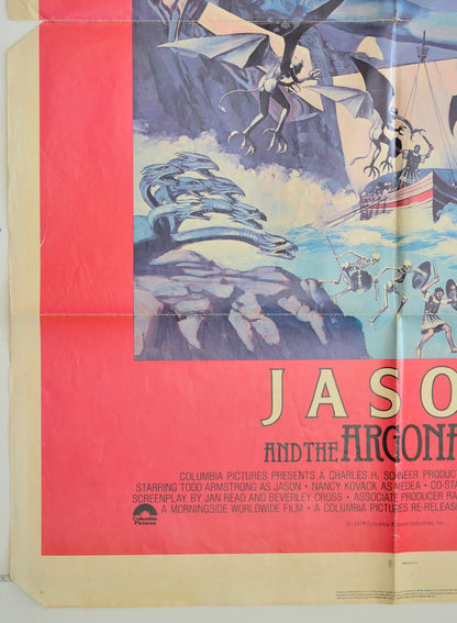 JASON AND THE ARGONAUTS (Bottom Left) Cinema One Sheet Movie Poster 