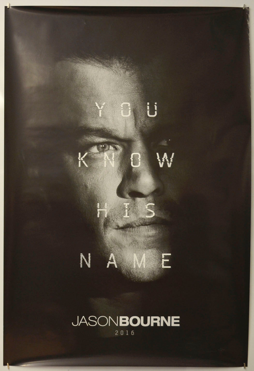 Jason Bourne (Teaser / Advance Version 1)  Original One Sheet Poster - Film Poster - Movie Poster