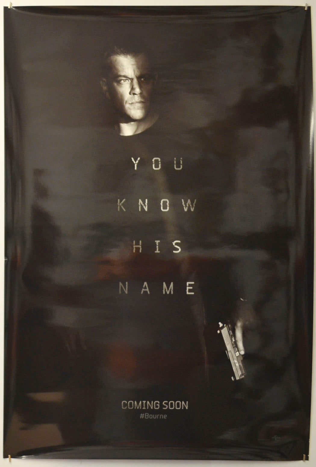 Jason Bourne (Teaser / Advance Version 2)  Original One Sheet Poster - Film Poster - Movie Poster