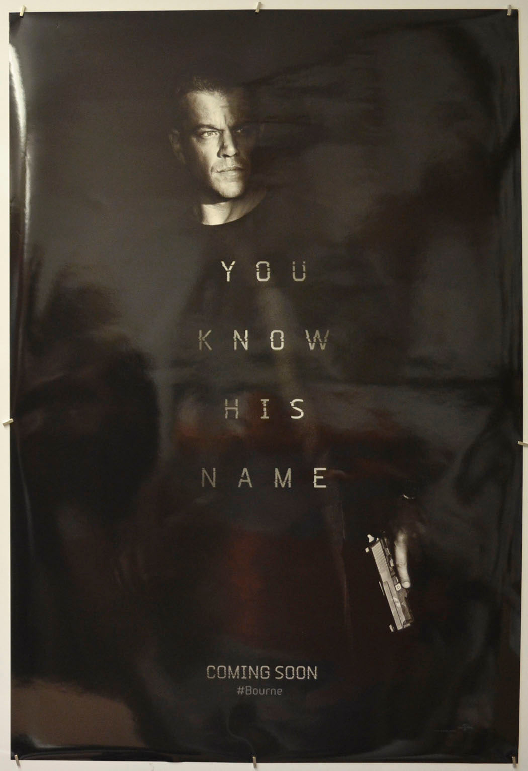 Jason Bourne (Teaser / Advance Version 2)  Original One Sheet Poster - Film Poster - Movie Poster