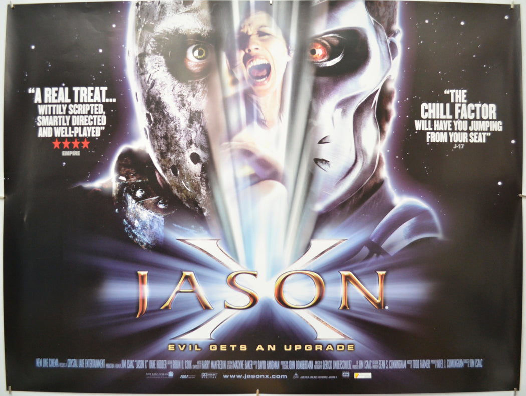 Jason X (Friday 13th Part 10) - Original Quad Poster - Film Poster - Movie Poster