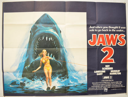 Jaws 2 Original Quad Poster - Film Poster - Movie Poster