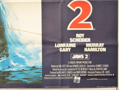 JAWS 2 (Bottom Right) Cinema Quad Movie Poster 