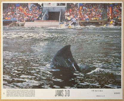 JAWS 3-D (Card 1) Cinema 7 Colour FOH Stills / Lobby Cards 